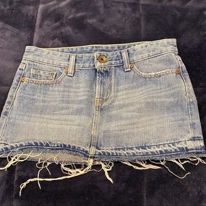 Denim mini skirt